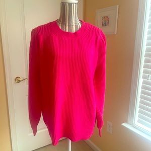 WHATEVER YOU WANT FUCHSIA SWEATER